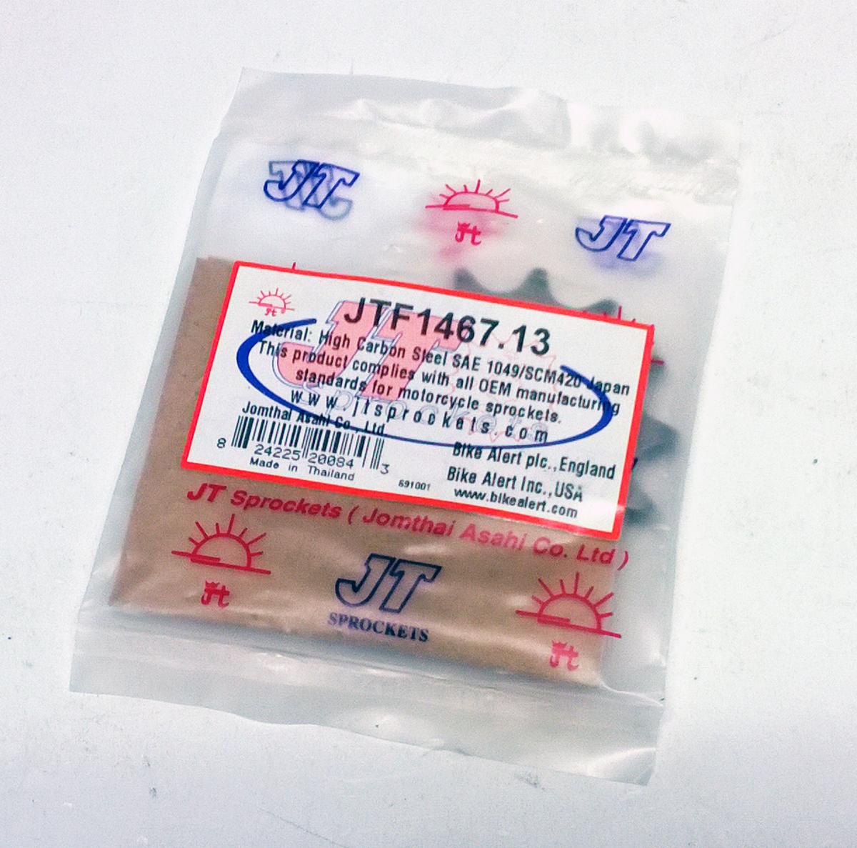 FRONT SPROCKET JTF1467.13 JT, Suzuki TC100 1872-1877