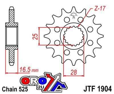 FRONT SPROCKET JTF1903.15 JT