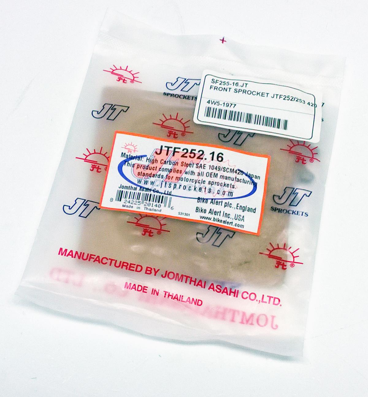 FRONT SPROCKET JTF252.16 JT, JTF252/253, SF255-