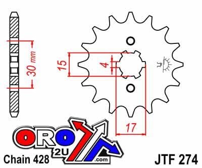 FRONT SPROCKET JTF274.14 JT