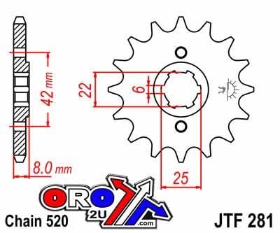 FRONT SPROCKET JTF281.13 JT
