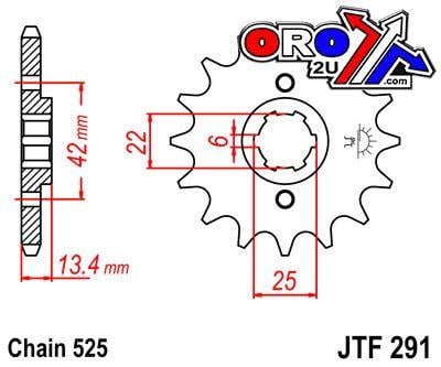 FRONT SPROCKET JTF291.15 JT