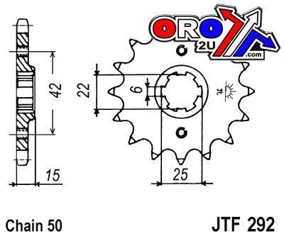 FRONT SPROCKET JTF292.16 JT