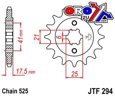 FRONT SPROCKET JTF294.15 JT