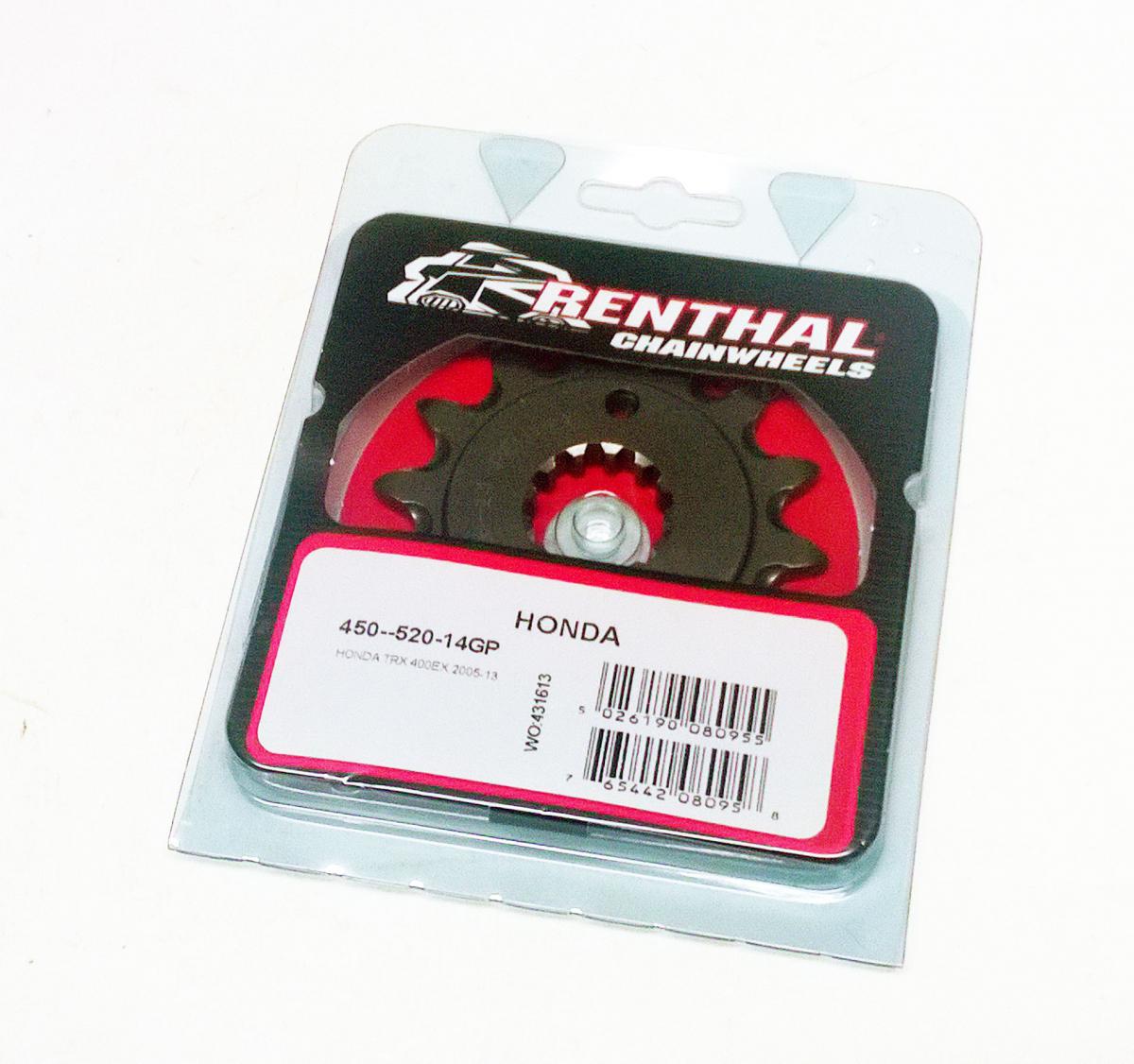 FRONT SPROCKET RENTHAL 450, HONDA 450--520-14GP, 450--520-14GP