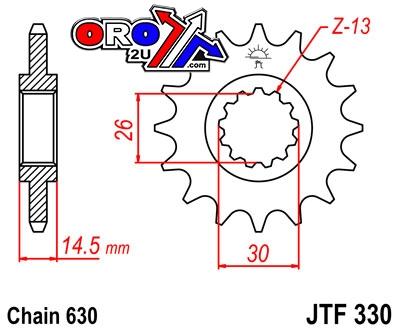 FRONT SPROCKET JTF330.15 JT
