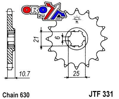 FRONT SPROCKET JTF331.15 JT