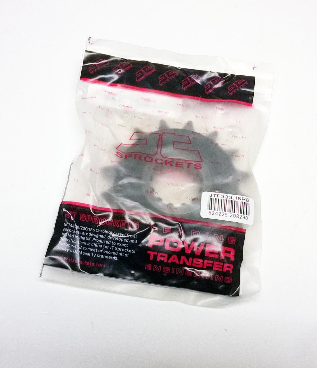 FRONT SPROCKET JTF333.16RB JT, OE Rubber Cushioned