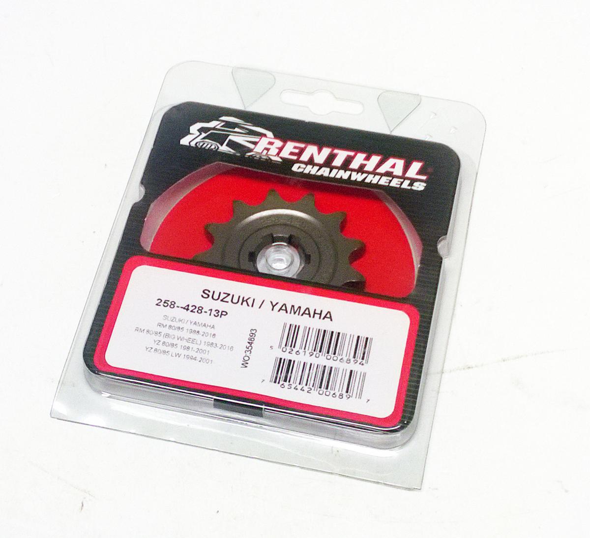 FRONT SPROCKET RENTHAL 258, SUZUKI/YAMAHA 258--428-13P