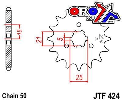 FRONT SPROCKET JTF424.15 JT