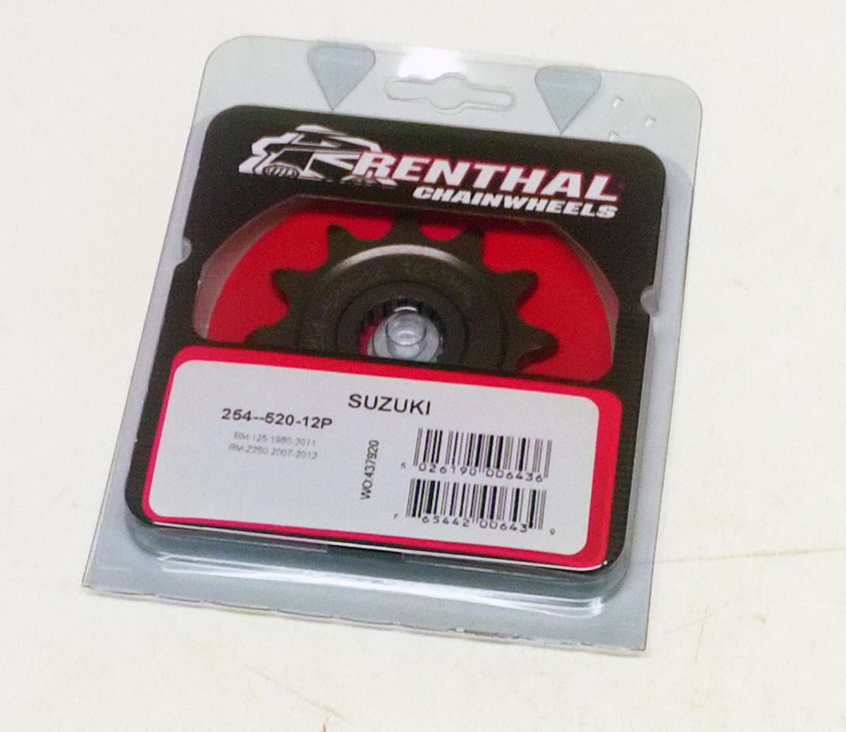 FRONT SPROCKET RENTHAL 254, SUZUKI 254--520-12P, 254--520-12P