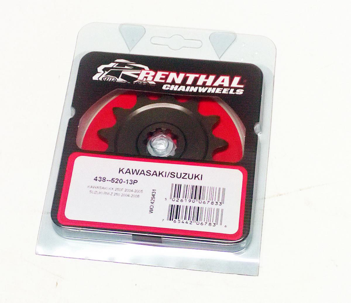 FRONT SPROCKET RENTHAL 438, KAWASAKI/SUZUKI 438--520-13P