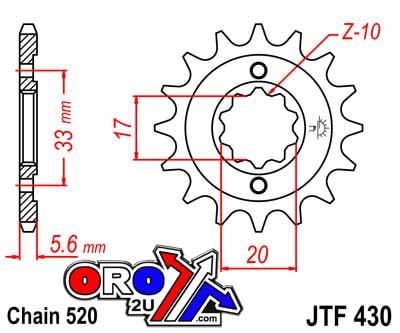 FRONT SPROCKET JTF430.14 JT
