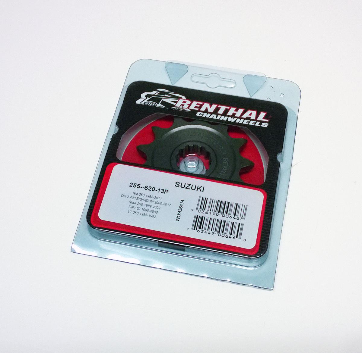 FRONT SPROCKET RENTHAL 255, SUZUKI 255--520-13P