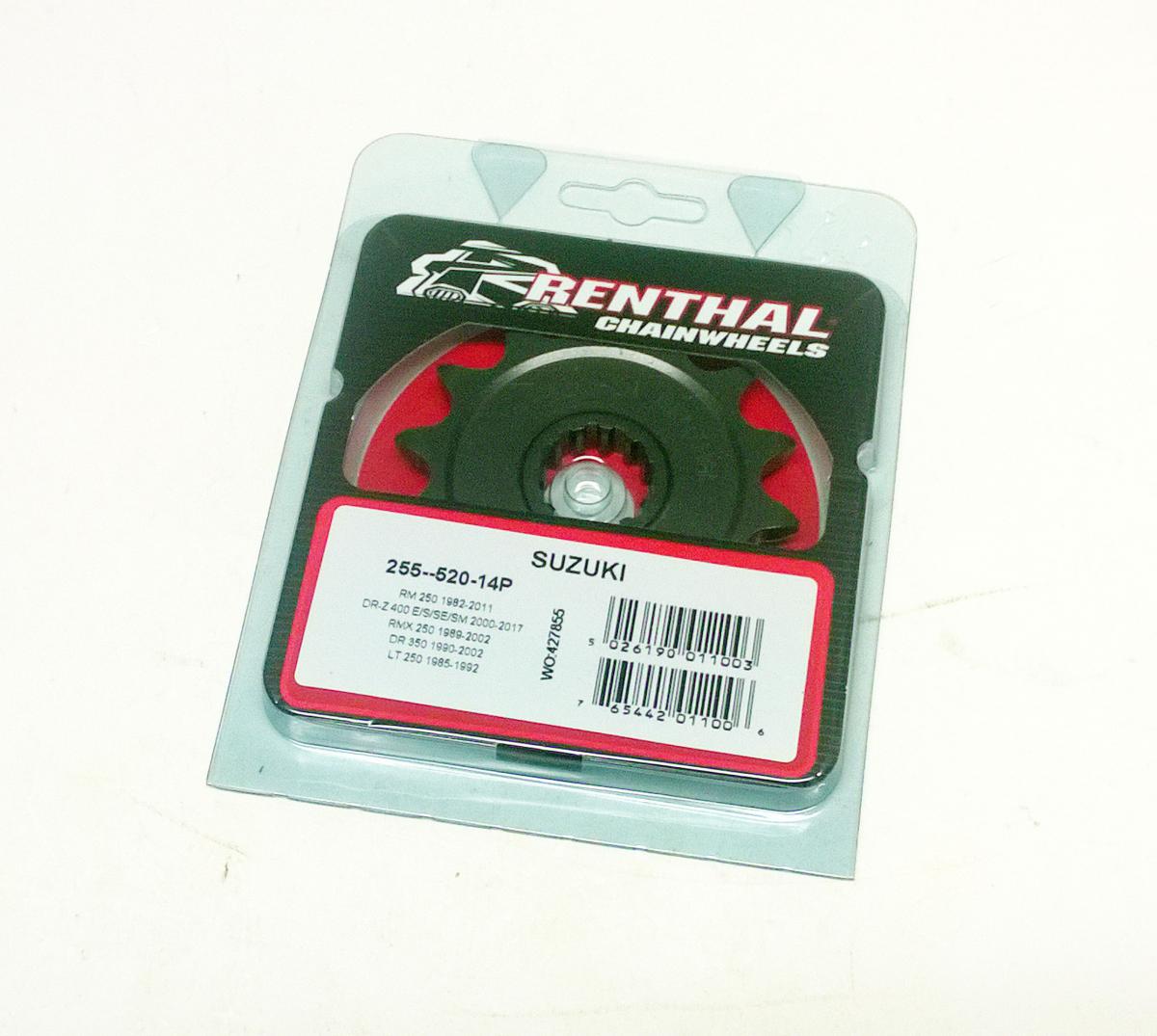 FRONT SPROCKET RENTHAL 255, SUZUKI 255--520-14P, 255--520-14P