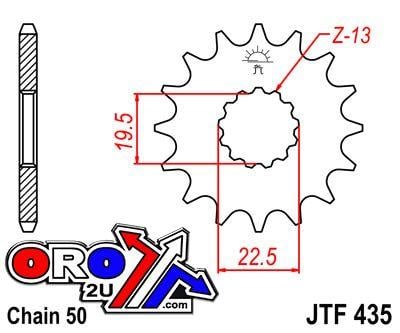 FRONT SPROCKET JTF435.15 JT