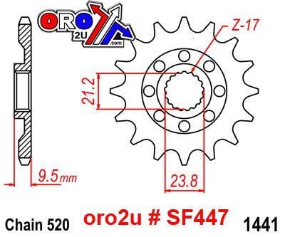 FRONT SPROCKET 13 [JTF1441.13] 520