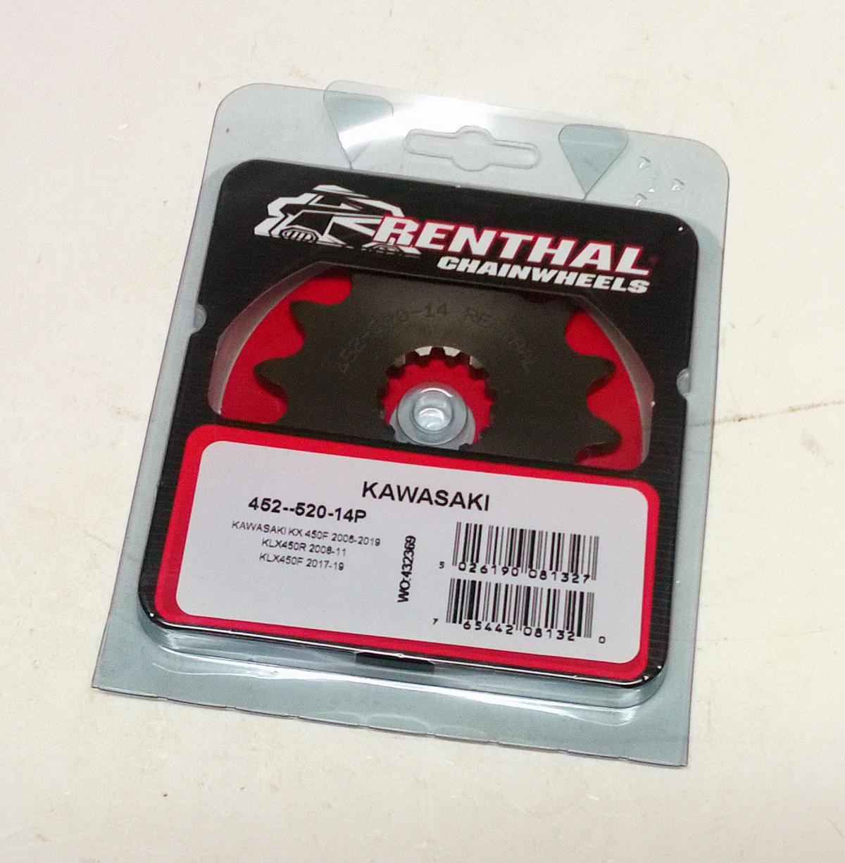 FRONT SPROCKET RENTHAL 452, KAWASAKI 452--520-14P