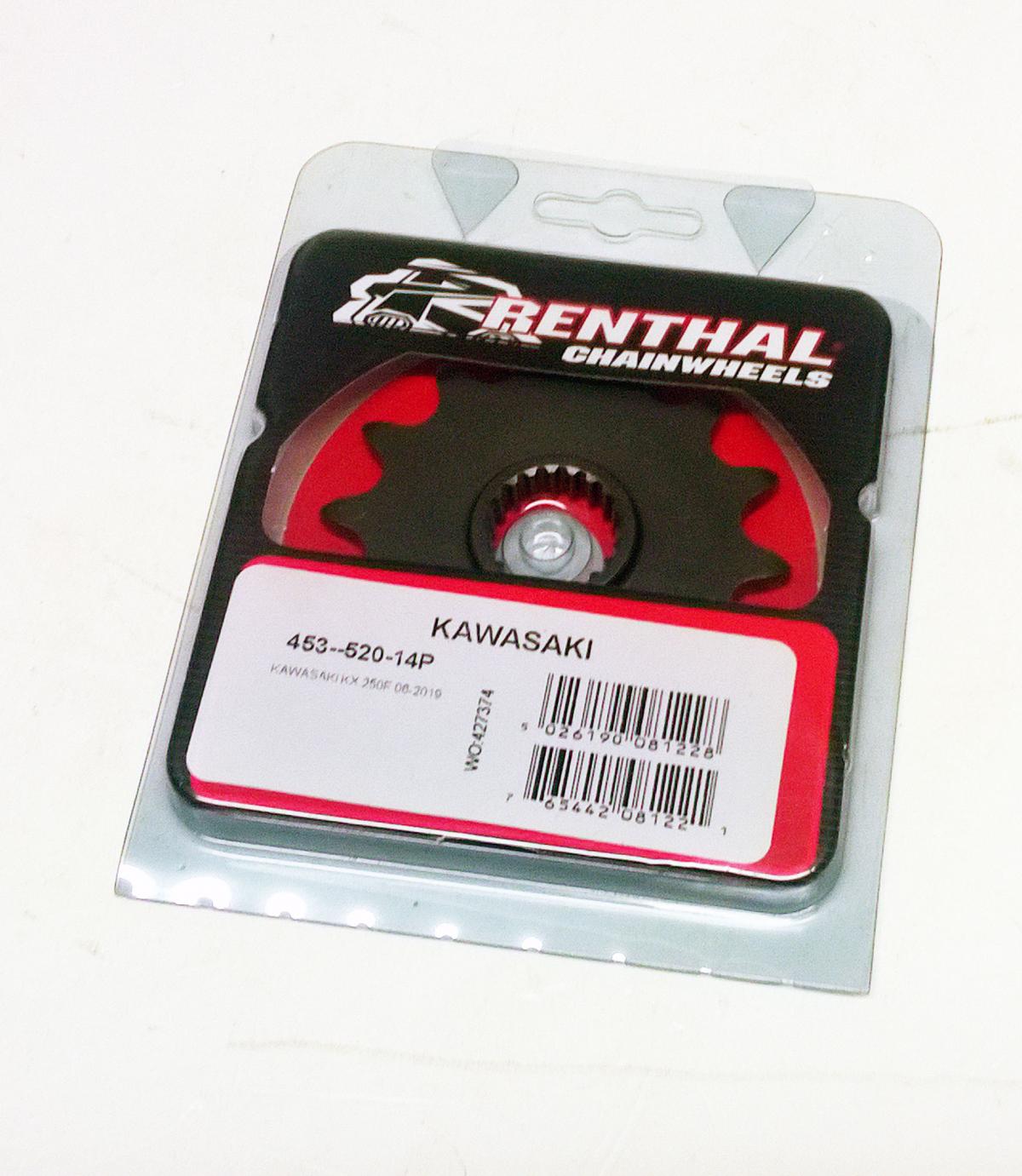 FRONT SPROCKET RENTHAL 453, KAWASAKI 453--520-14P, 453--520-14P