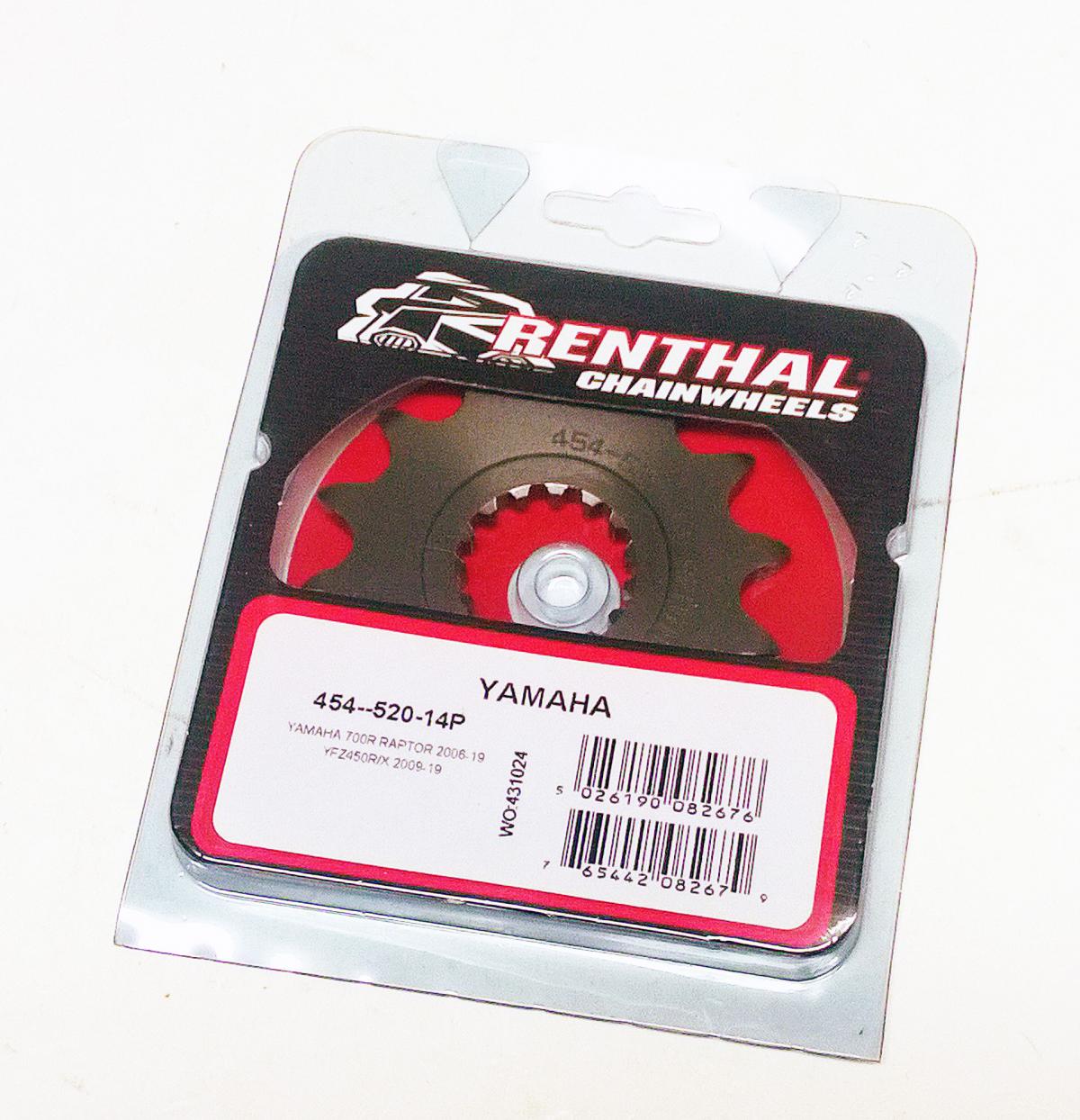FRONT SPROCKET RENTHAL 454, YAMAHA, 454--520-14P