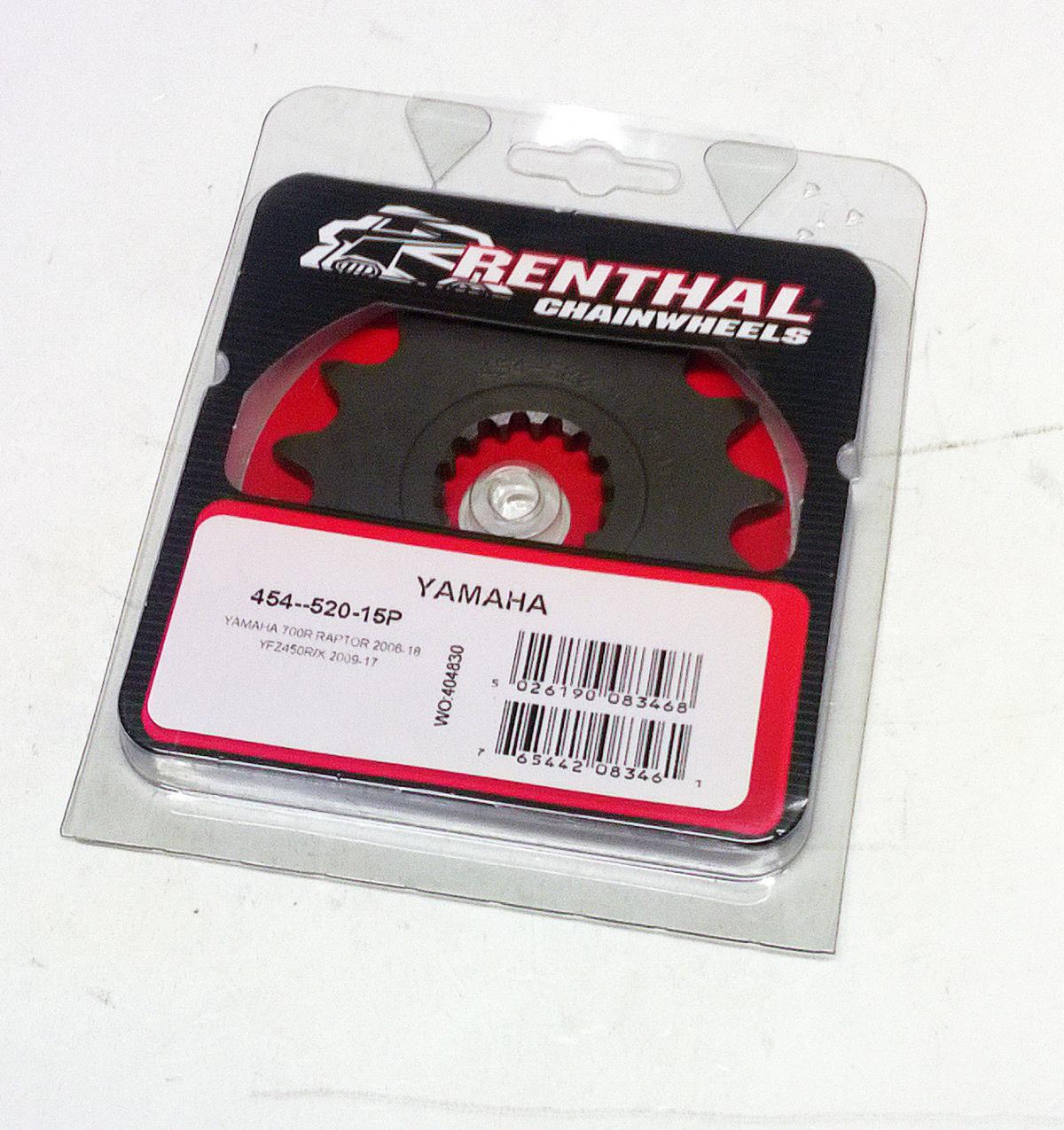 FRONT SPROCKET RENTHAL 454, YAMAHA 454--520-15P, 454--520-15P