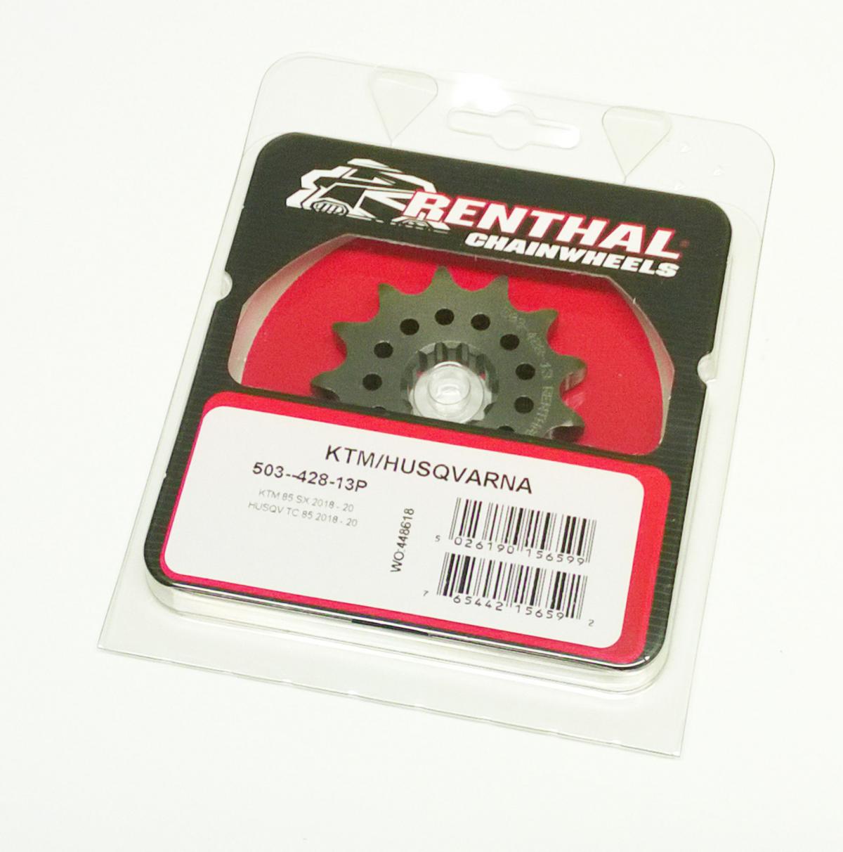 FRONT SPROCKET RENTHAL KTM 85 2018, RENTHAL 503--428-13P