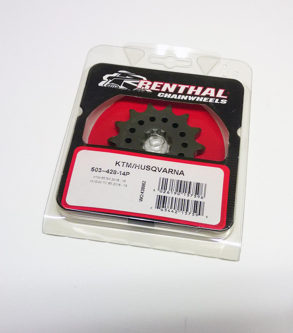 FRONT SPROCKET RENTHAL KTM 85 2018, RENTHAL 503--428-14P