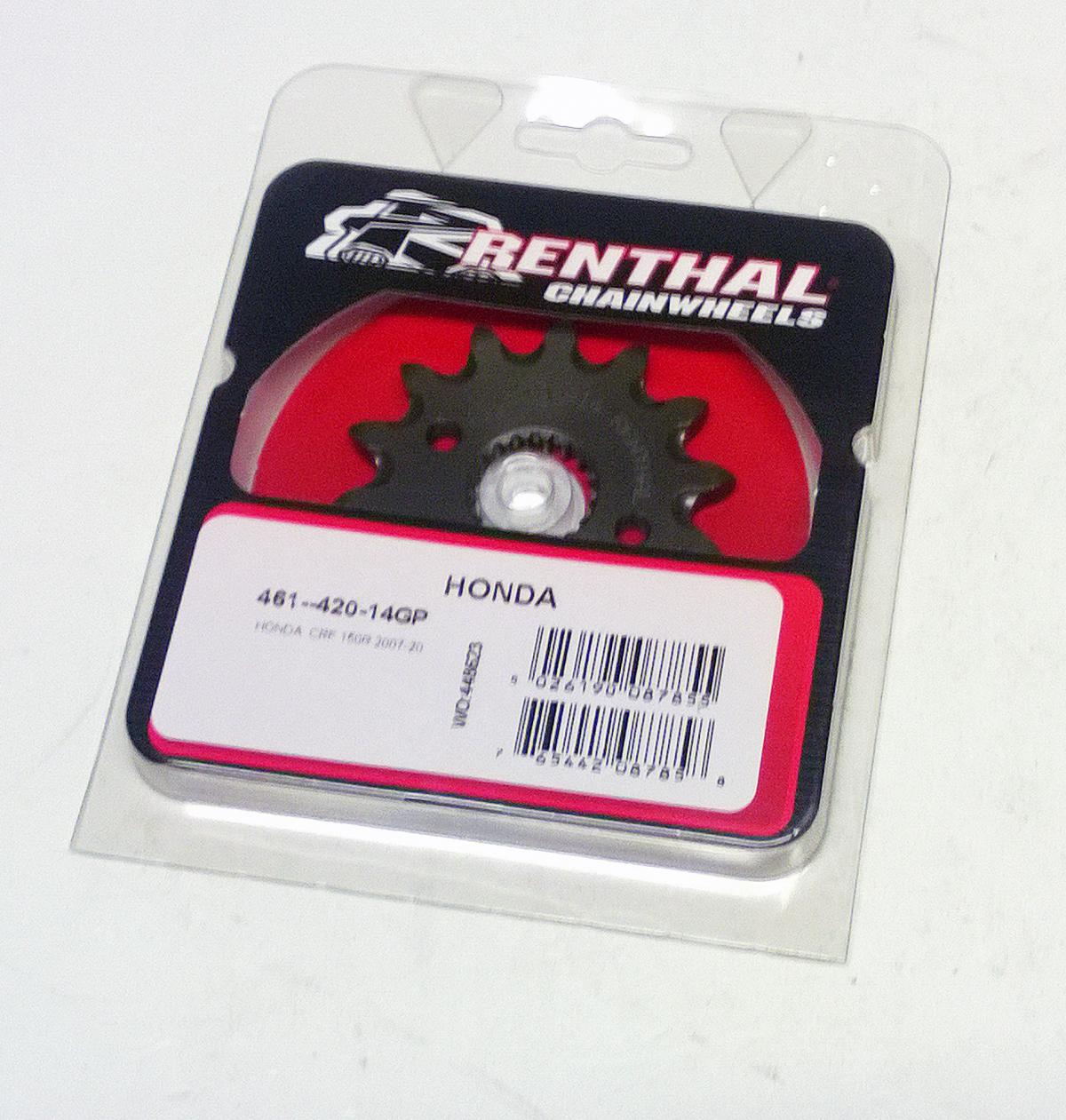 FRONT SPROCKET RENTHAL 461, HONDA 461--420-14GP