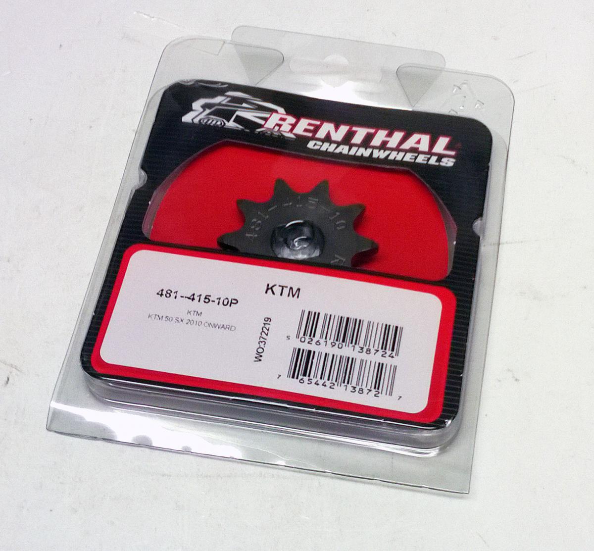 FRONT SPROCKET RENTHAL 481, KTM 50 10T, 481--415-10P