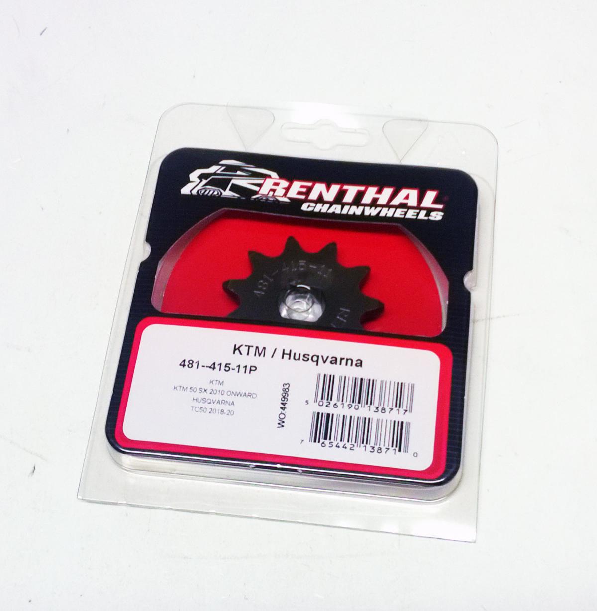 FRONT SPROCKET RENTHAL 481, KTM 50 11T, 481--415-11P