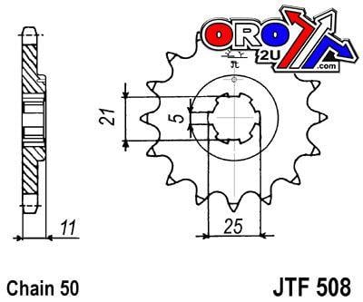 FRONT SPROCKET JTF508.15 JT