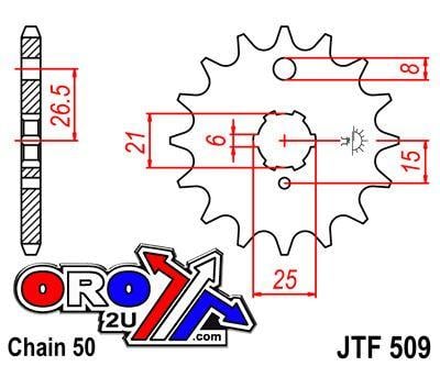 FRONT SPROCKET JTF509.15 JT
