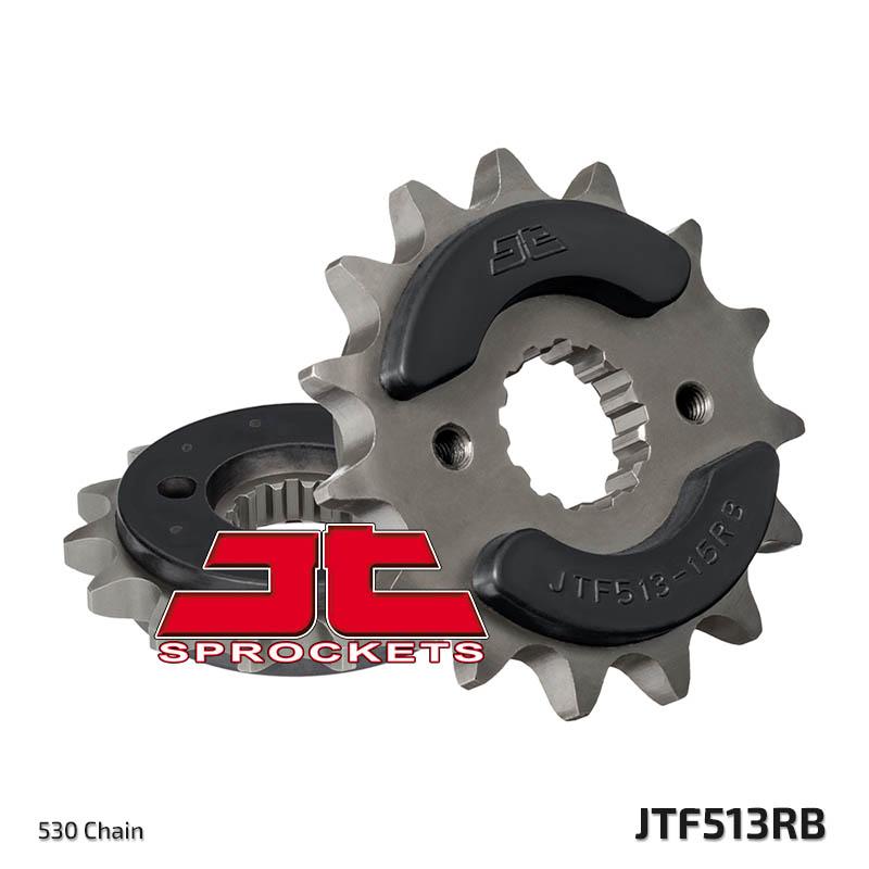FRONT SPROCKET JTF513.15RB JT, OE Rubber Cushioned