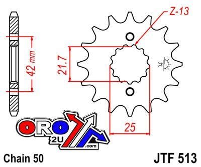 FRONT SPROCKET JTF513.17 JT