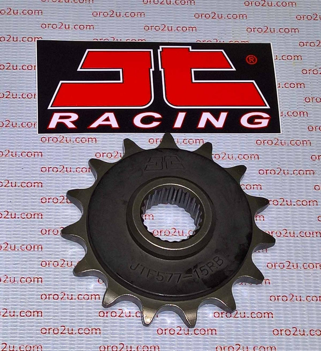FRONT SPROCKET JTF577.15RB JT, OE Rubber Cushioned