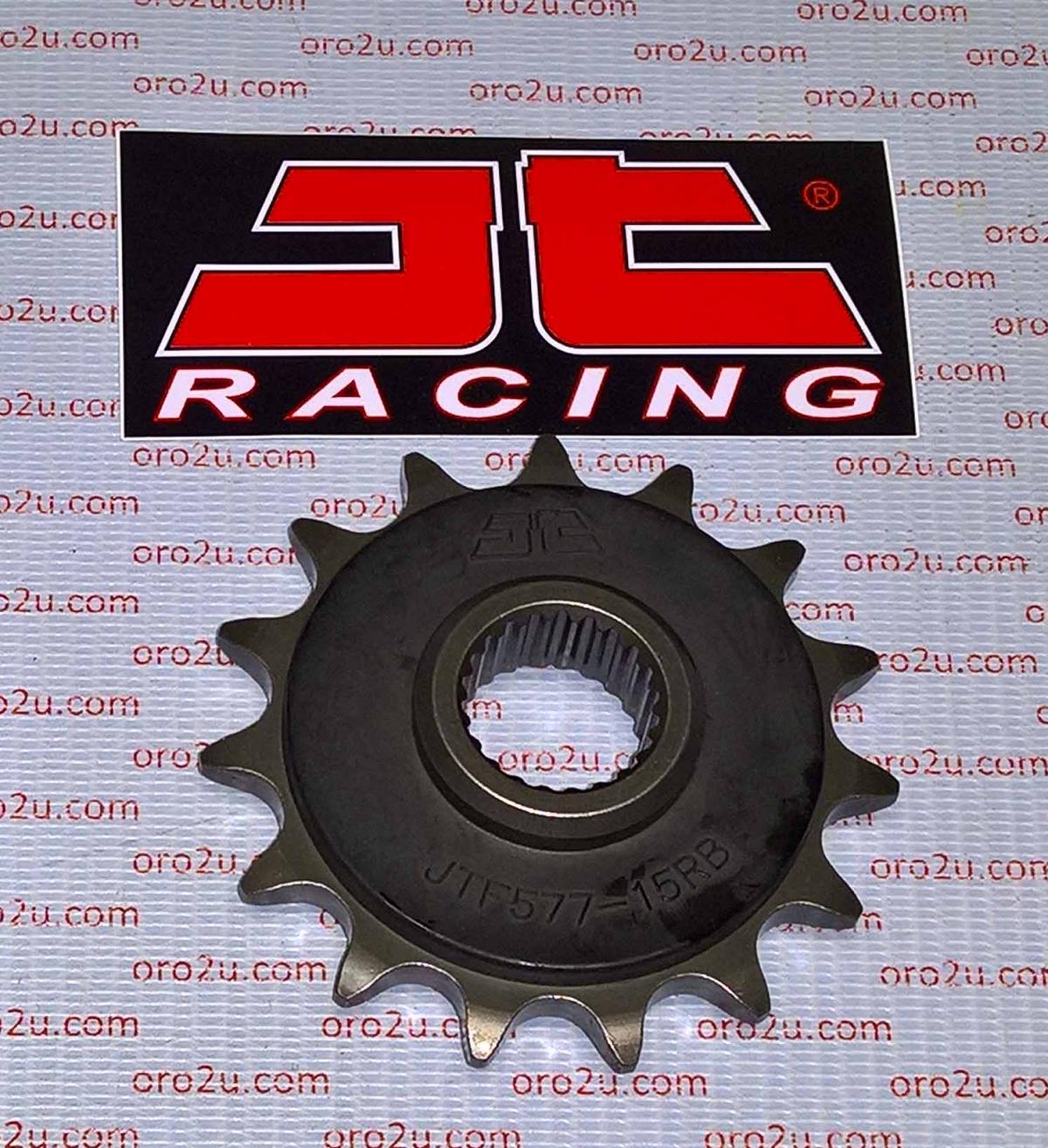 FRONT SPROCKET JTF577.15RB JT, OE Rubber Cushioned