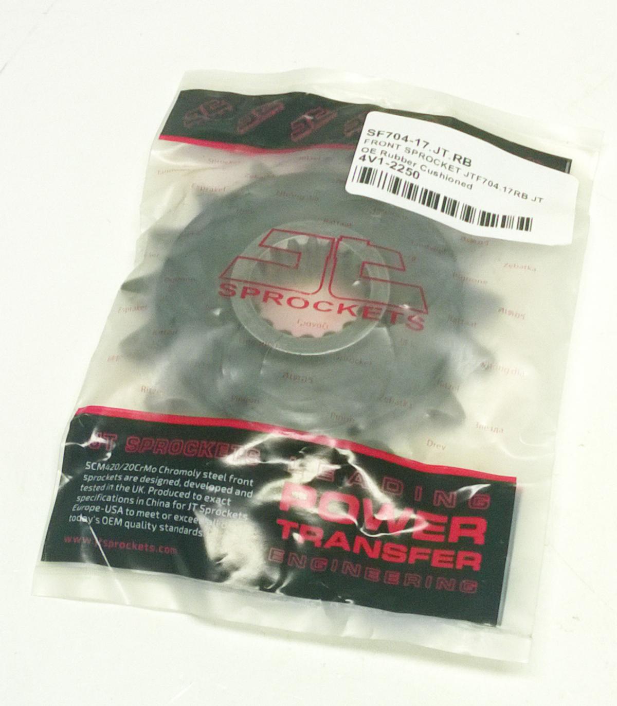 FRONT SPROCKET JTF704.17RB JT, OE Rubber Cushioned