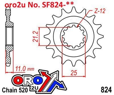 FRONT SPROCKET 13 [JTF824.13] 520