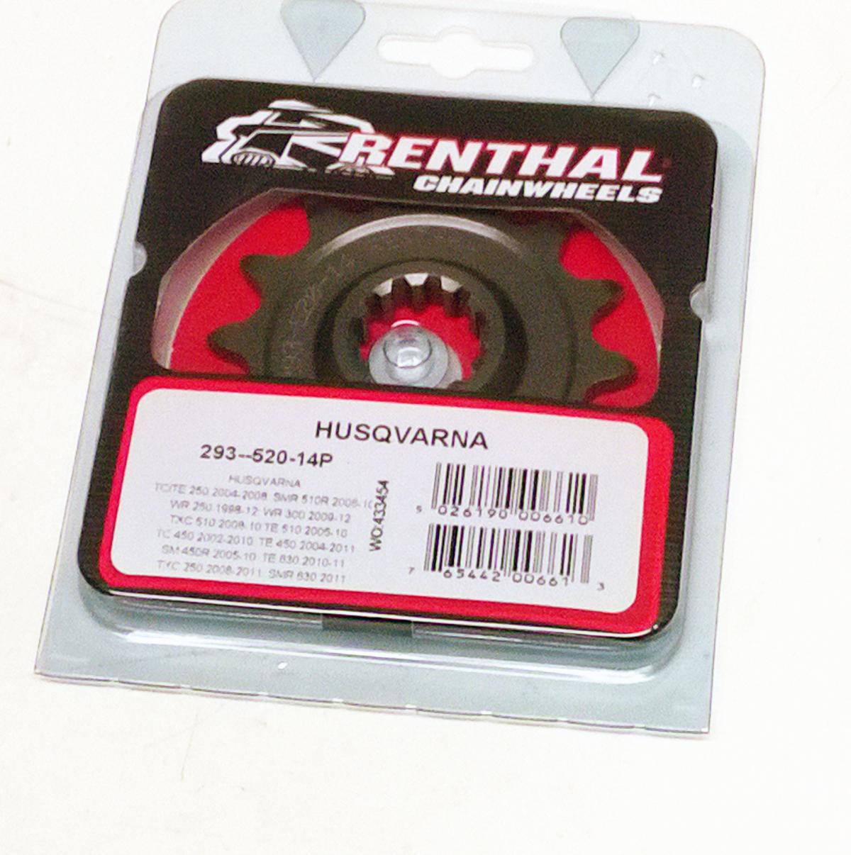 FRONT SPROCKET RENTHAL 293, HUSQVARNA 293--520-14P, 293--520-14P