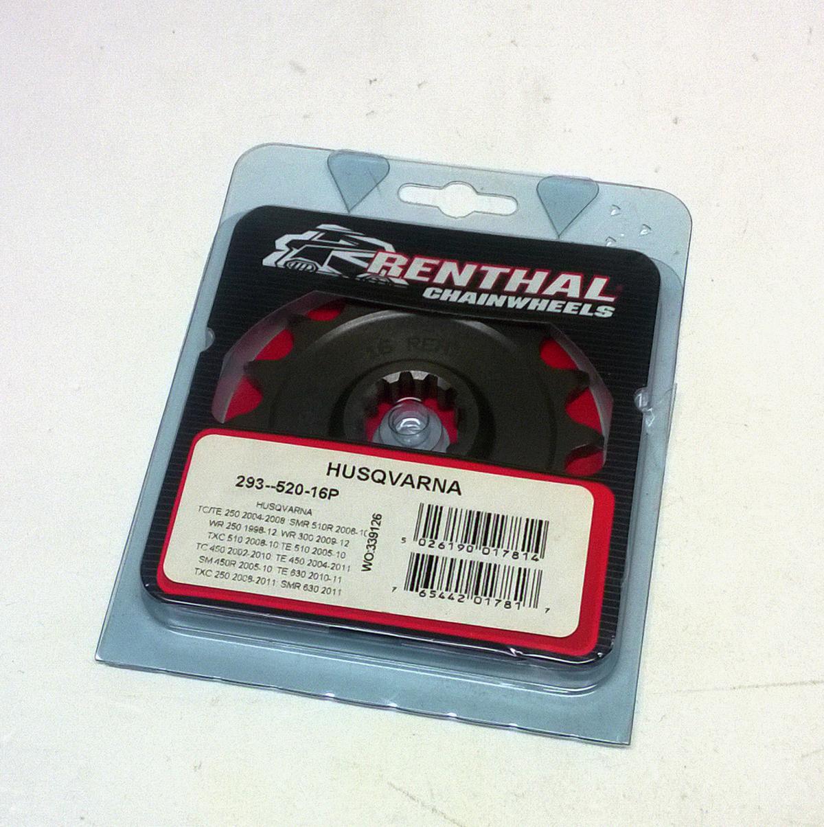 FRONT SPROCKET RENTHAL 293, HUSQVARNA 293--520-16P