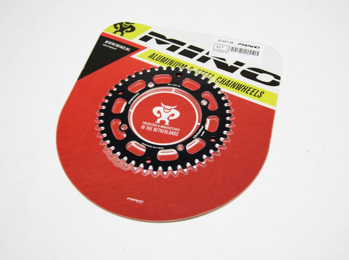 MINO REAR SPROCKET ALLOY 461 4-HOLE, MINO 25-691-420-45