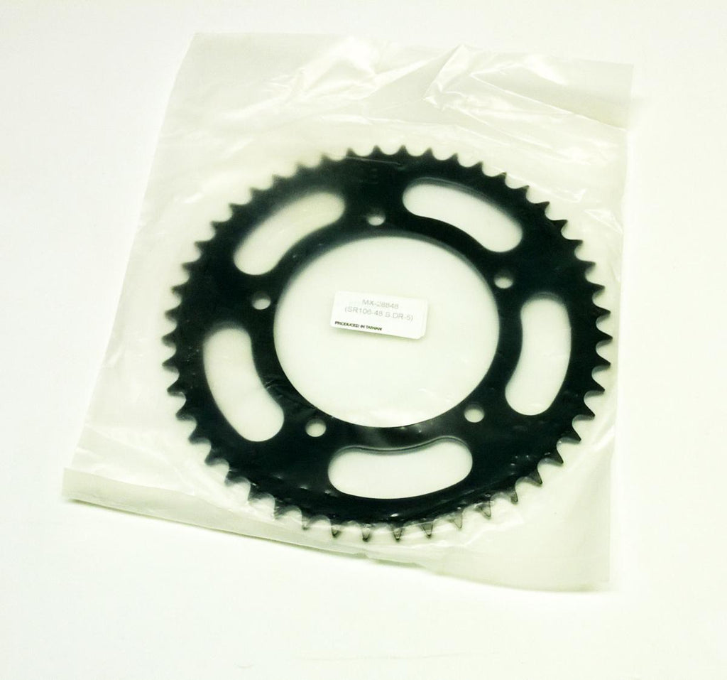 REAR SPROCKET STEEL 464 5-HOLE BLACK, KAWASAKI KX60, [JTR464.48]