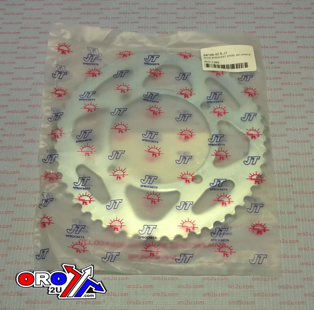 REAR SPROCKET STEEL 461 4-HOLE JTR461.52