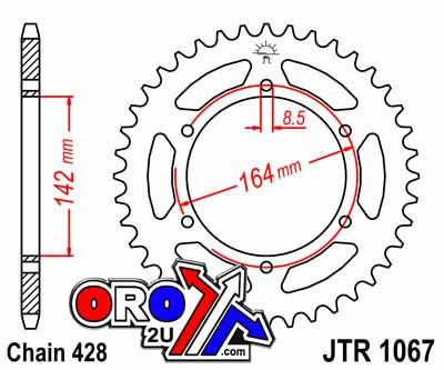 REAR SPROCKET JTR1067.52 JT