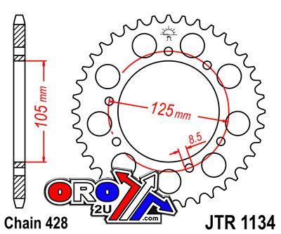 REAR SPROCKET JTR1134.48 JT BLACK