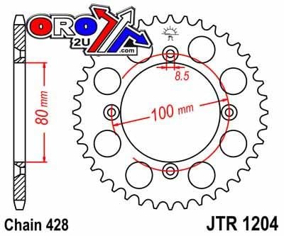 REAR SPROCKET JTR1204.46 STEEL