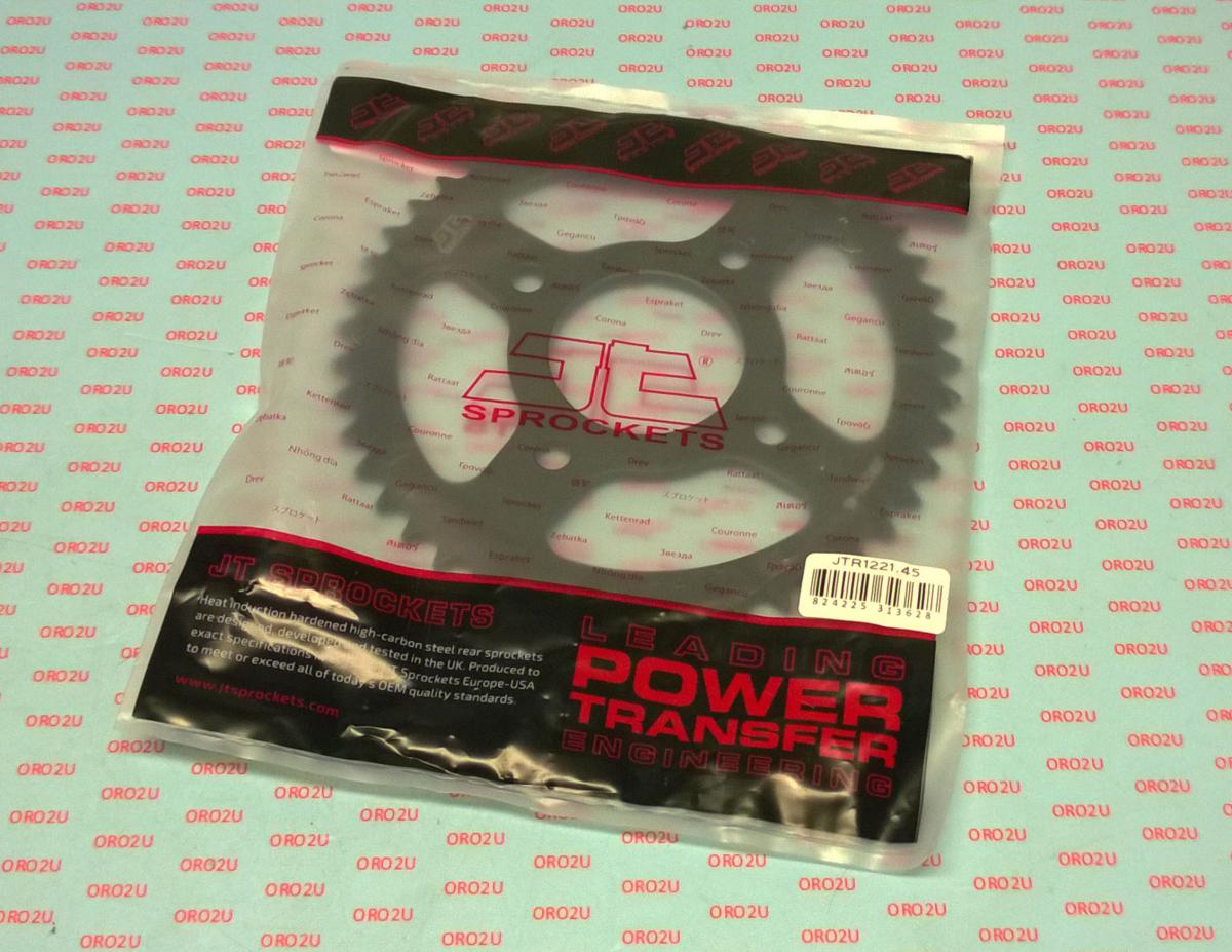 REAR SPROCKET JTR1221.45 STEEL BLACK