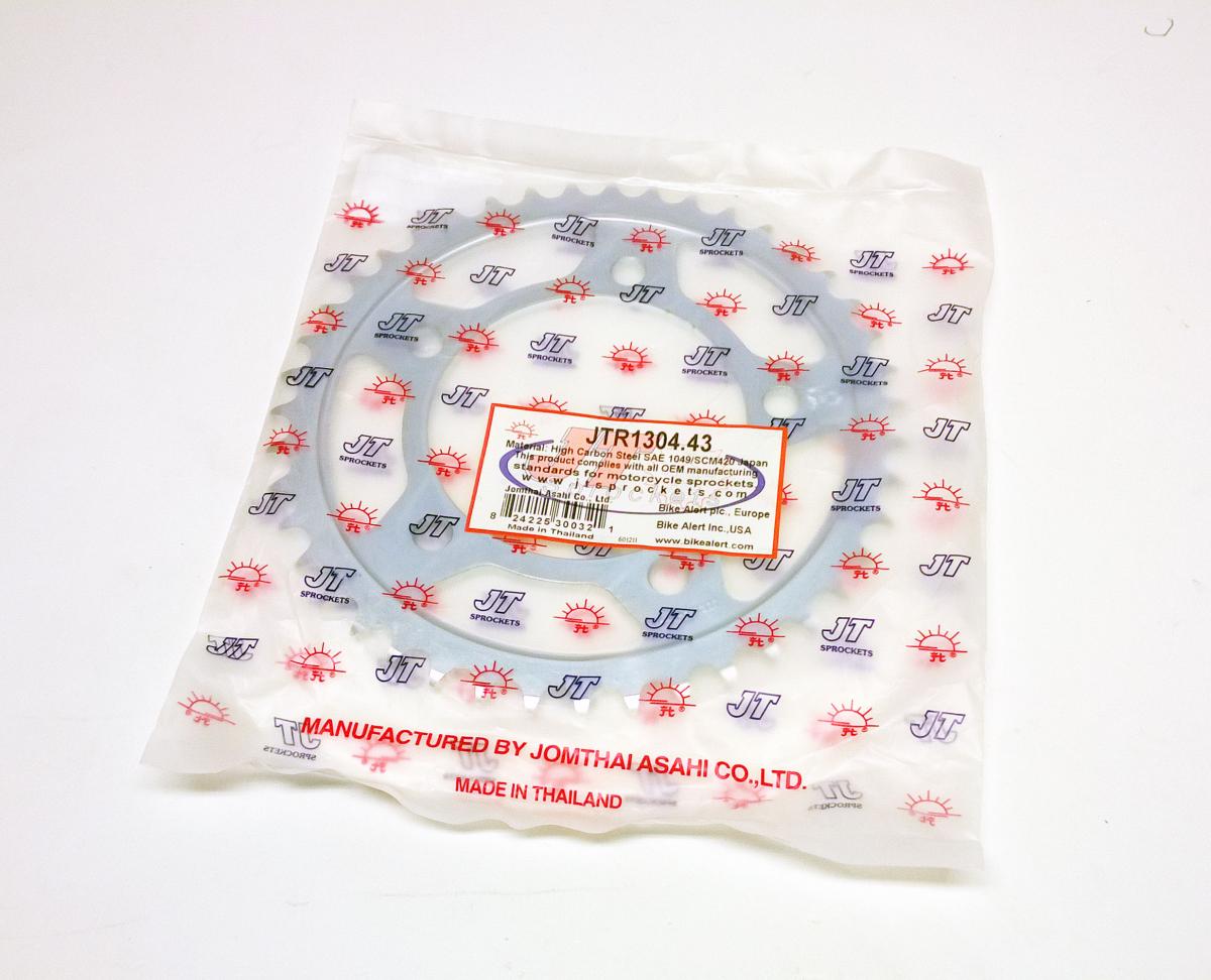 REAR SPROCKET STEEL JTR1304.43, HONDA ROAD