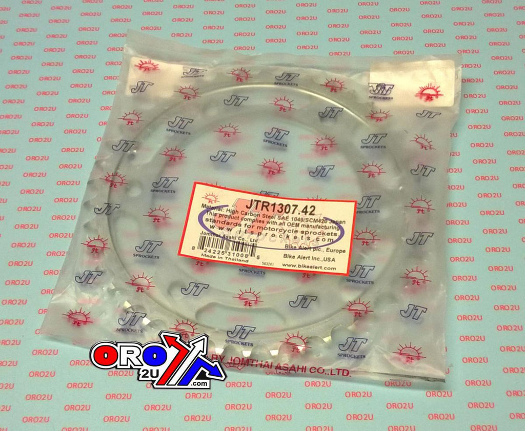 REAR SPROCKET STEEL JTR1307.42, HONDA ROAD CHAIN TYPE 525