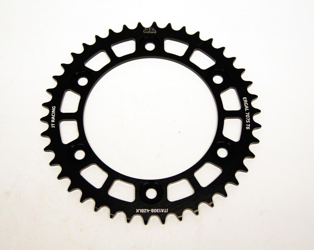 REAR SPROCKET ALLOY JTA1308.42BLK, CHAIN CONVERSION 520 JT RACELITE, HONDA ROAD JTR1308